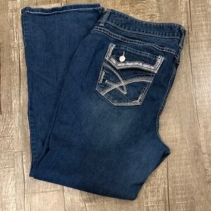 5/$15 Amethyst Jeans Dark Blue Boot Cut
Size 22